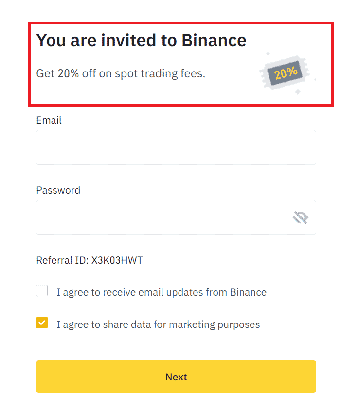 Binance Futures referral ID
